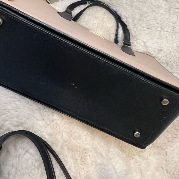 Kate Spade Laurel Way Reese Satchel Dusty pink and black GUC - Picture 5 of 14